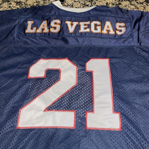 DC Classic Unisex Full 3XL Las Vegas #21 Blue Silver Mesh Jersey NWT - Picture 3 of 6